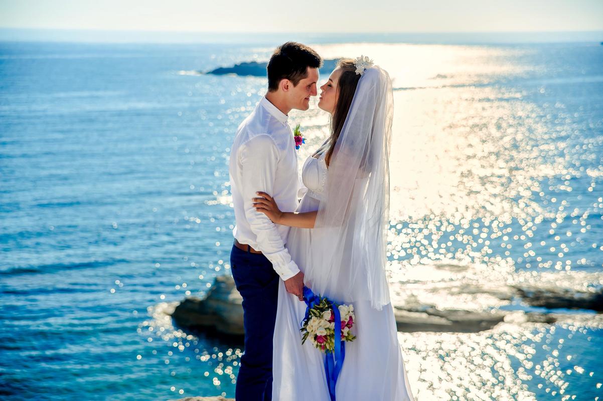 Couple pour un mariage en GrÃ¨ce 