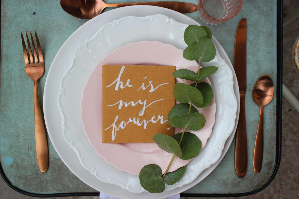 Photographie d'une table de mariage en Normandie 