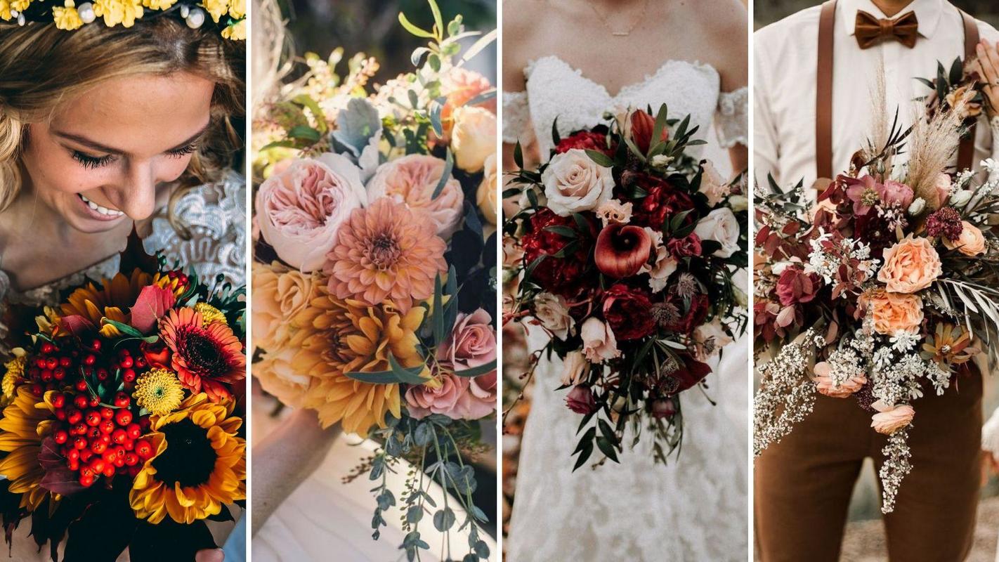 Bouquets tendances pour mariage en automne