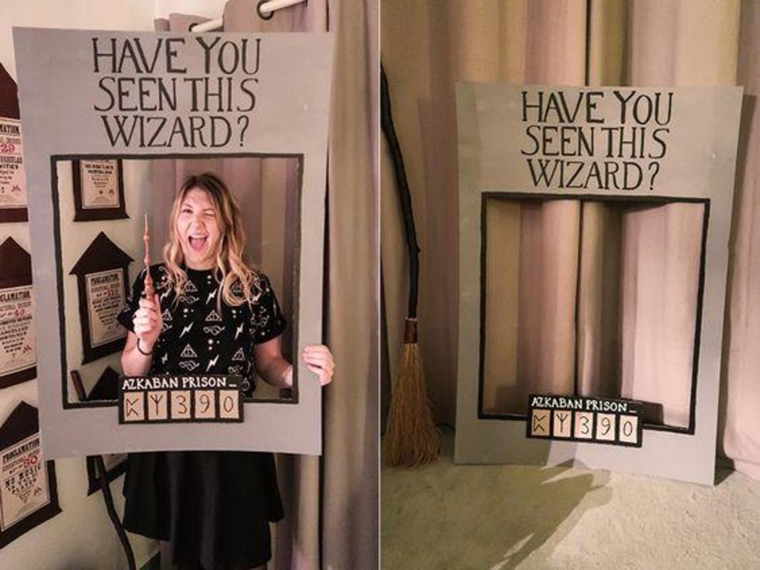 animation Photo Booth de mariage pour le thème d'Harry Potter