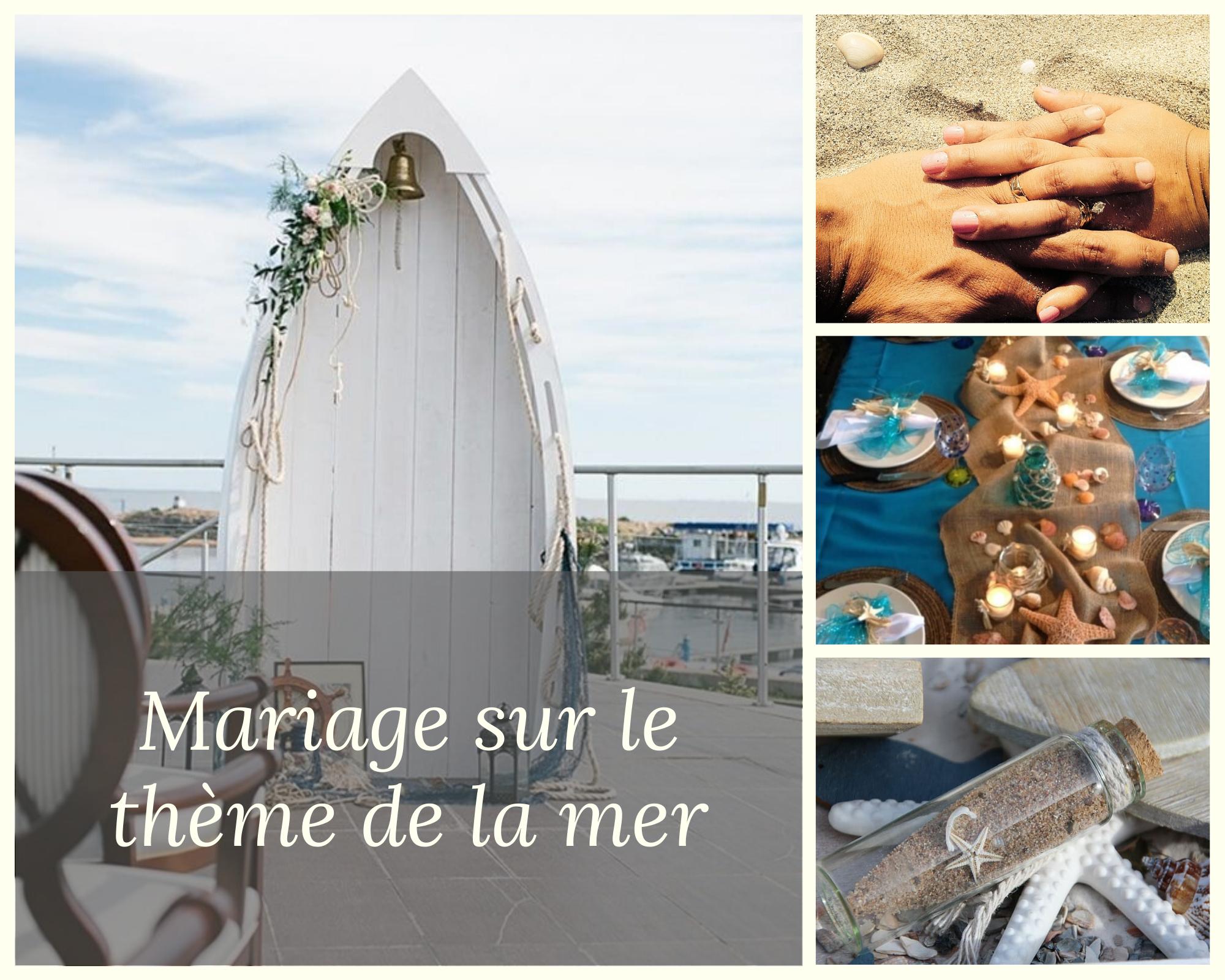 Bateau, coquillage, mouette ou encore coffre aux trésors pour un mariage sur le thème de la mer 