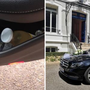 Une entrée qui sort du lot avec une location de voiture mercedes en Normandie pour votre mariage - Mariage en Normandie Une entrée qui sort du lot avec une location de voiture mercedes en Normandie pour votre mariage - Mariage en Normandie