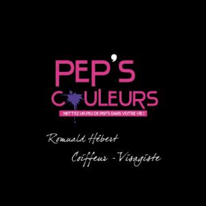 Logo de Pep's Couleurs, le coiffeur-visagiste et barbier de Granville pour votre mariage en Normandie  - Mariage en Normandie